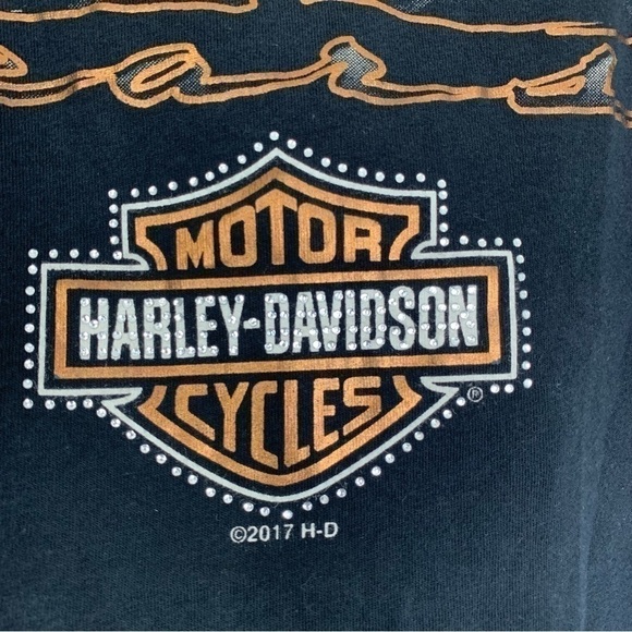 Harley-Davidson Scoop Neck 115 Years Old Factory Graphic T-Shirt Size XXL - Picture 5 of 8